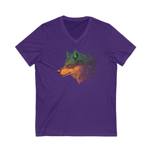 Spirit Wolf V-Neck Tee