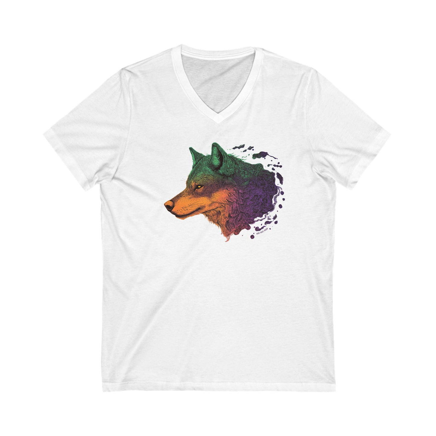 Spirit Wolf V-Neck Tee